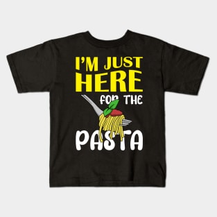 Im Just Here For The Pasta Kids T-Shirt